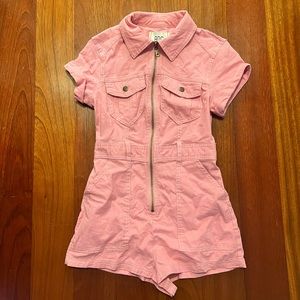 Urban outfitters pink jumpsuit (shorts) romper